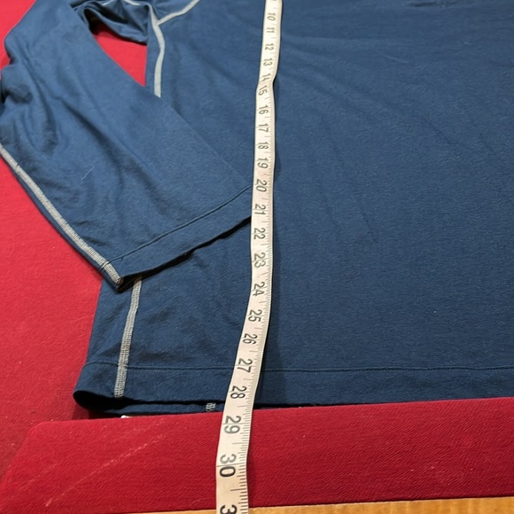 Cloudveil BLUE 1/4 Zip Pullover shirt cotton blend Long Sleeve hiking 2xl men’s - Picture 5 of 9